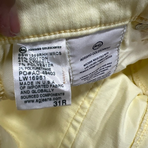 AG Adriano Goldschmied Legging Super Skinny Ankle Jean Womens 31 Raw Hem New - Picture 14 of 16